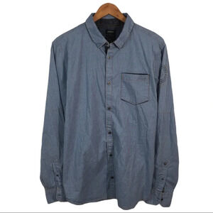 BF310 Mens Buffalo David Bitton Stretch Button Down Shirt L